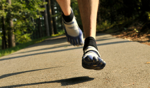 barefoot running