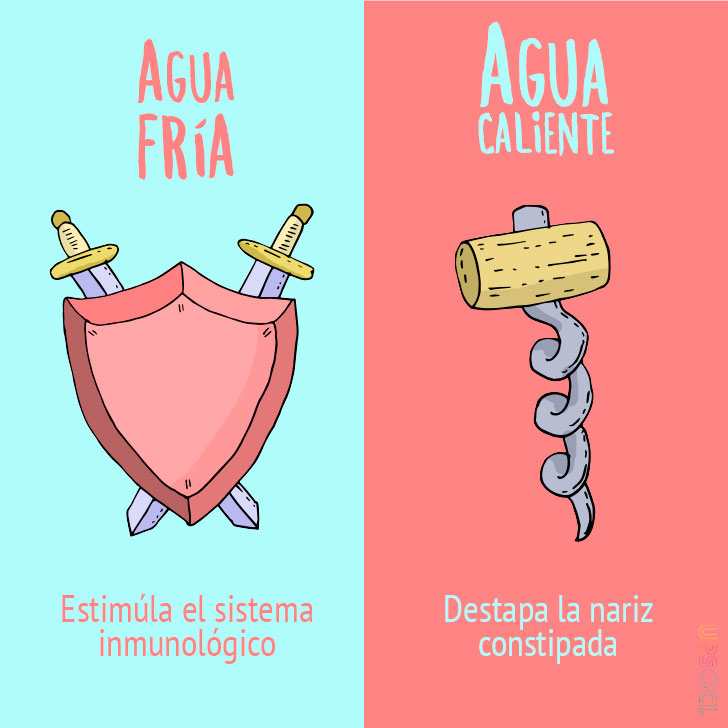 Ducha fría o caliente