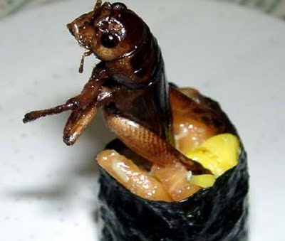 Sushi con insectos... ¿Una nueva moda?