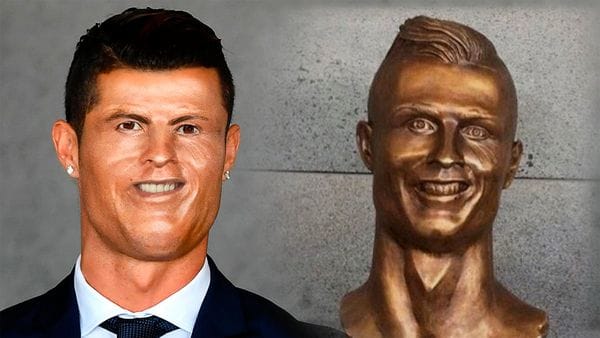 Las mejores reacciones busto Cristiano Ronaldo 