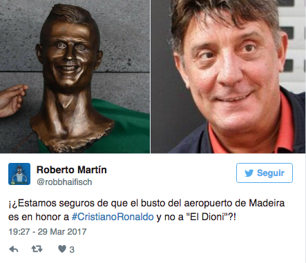 Las mejores reacciones busto Cristiano Ronaldo 