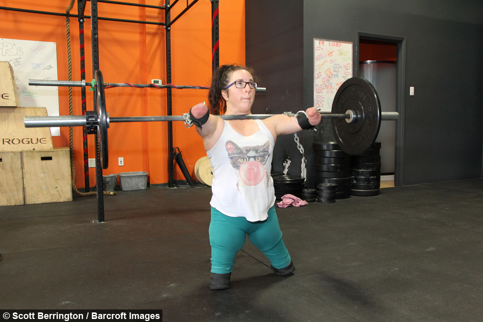 Lindsay Hilton, mujer sin extremidades aficionada al crossfit 