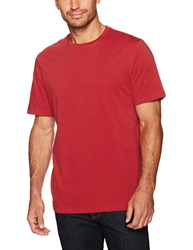 Amazon Essentials 2-Pack Regular-Fit Short-Sleeve Crewneck T-Shirts Camiseta, Rojo (Red), Medium