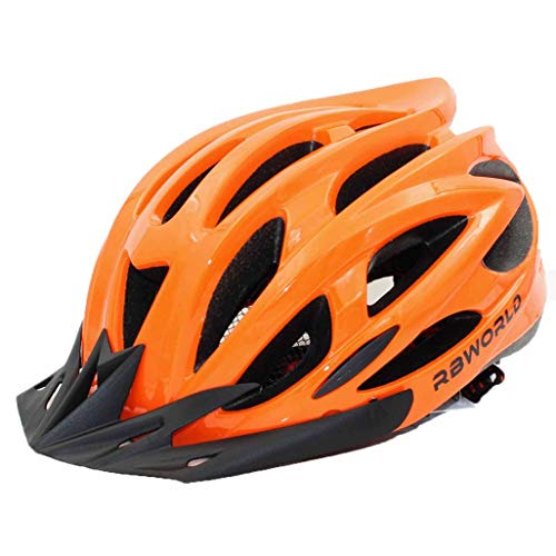 Casco Protector de Seguridad de Ciclismo Casco de Bicicleta con luz Trasera LED Casco de Bicicleta de montaña de Carretera con Visera de Sol Casco de Bicicleta de Red de Insectos