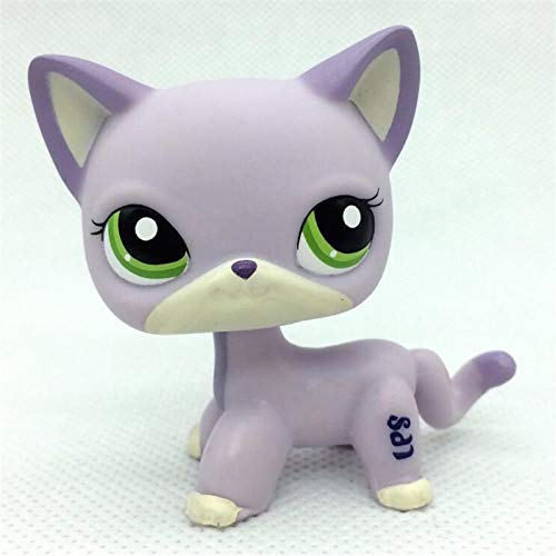 JiYanTang La Tienda de Mascotas más pequeña Lps Pet Shop Toy Littlest Pet Shop Shorthair Cocker Spaniel Great Dane Tiger Lps Figuras de acción Juguetes para niños 11