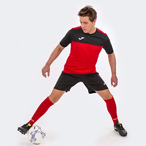 Joma Winner Camisetas Equip. M/c, Hombre, Rojo-Negro, L