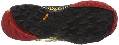 La Sportiva Akasha Trail Running Calzado para Hombre, Multicolor (Red/Black/Yellow), 41.5 EU