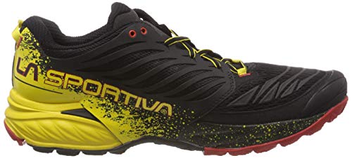 La Sportiva Akasha Trail Running Calzado para Hombre, Multicolor (Red/Black/Yellow), 41.5 EU