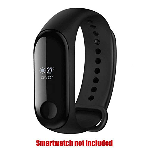 OcioDual Recambio para Pulsera Actividad Xiaomi Mi Band 4 3 Smartwatch Correa Reloj Negro