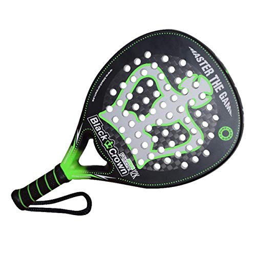 Pala de Pádel Piton Attack 12k | Black Crown | Nivel: Avanzado, Competición, Profesional | Potencia 90%, Control 90%