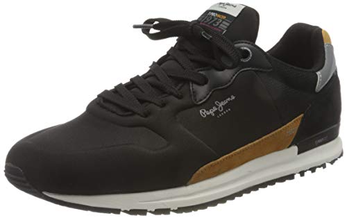 Pepe Jeans London Tinker Pro Racer 0.4, Zapatillas para Hombre, 999black, 41 EU