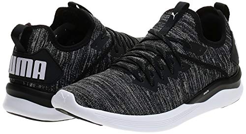 PUMA Ignite Flash Evoknit, Zapatillas de Running Hombre, Negro (Black/Asphalt/White), 43 EU