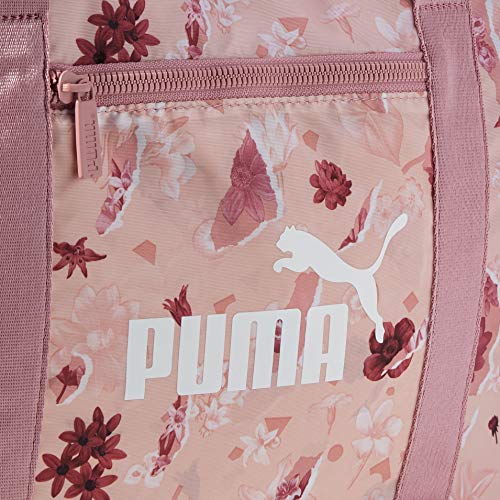 PUMA Wmn Core Seasonal Duffle Bag Bolsa Deporte, Mujer, Peachskin/AOP, OSFA