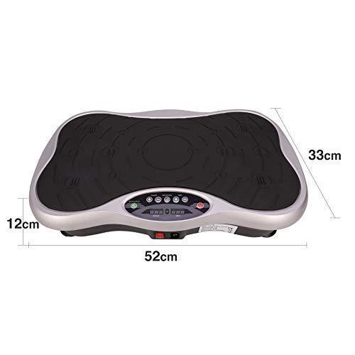 Sfeomi Plataforma Vibratoria con Capacidad de 120kg Plataforma Vibratoria de Fitness con Bandas Fitness Plate Vibration 99 Niveles de Velocidad de Vibración para Ejercicios Musculares (200W)