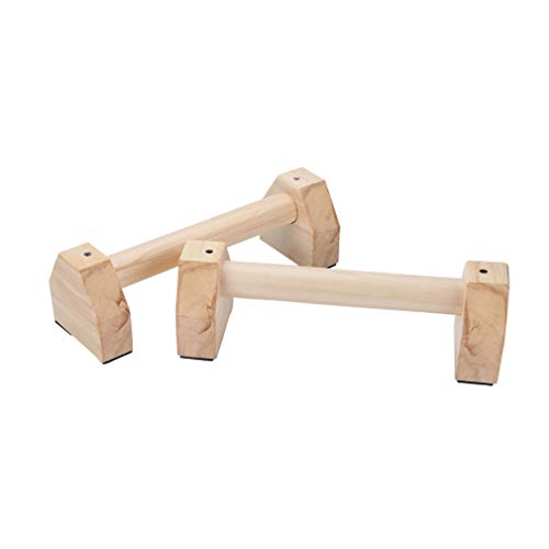 YGGCM Empuñaduras de Madera, Barras paralelas Pull-up, Barras paralelas Personalizadas de 2 Piezas en Forma de H, Flexiones de Madera para Culturismo