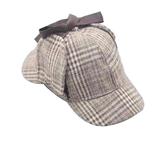 Zonfer El Detective de Cosplay del Casquillo Unisex Detective Sherlock Gorra de Cazador Nuevas Boinas de Vestuario para Hombres y Mujeres