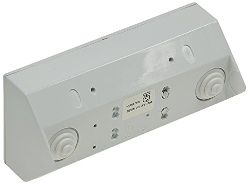 2 enchufes de Esquina para Mesa con 2 Puertos USB, 230 V, en ángulo de 45°, precableado, para Cocina o Taller, Color Blanco