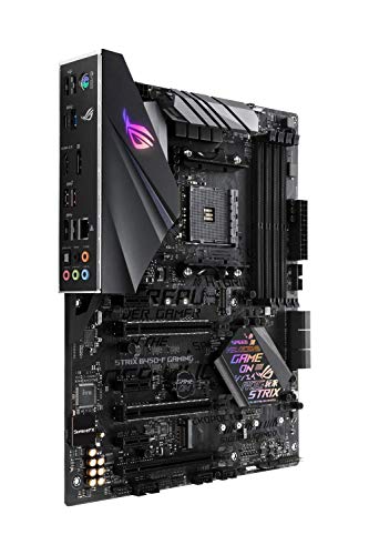 ASUS ROG STRIX B450-F GAMING - Placa base de gaming ATX AMD AM4 B450 con soporte DDR4 3200 MHz, SATA 6 Gbps, HDMI 2.0, dos M.2 NVMe, USB 3.1 Gen. 2 e iluminación Aura Sync RGB LED, soporta Ryzen 3000