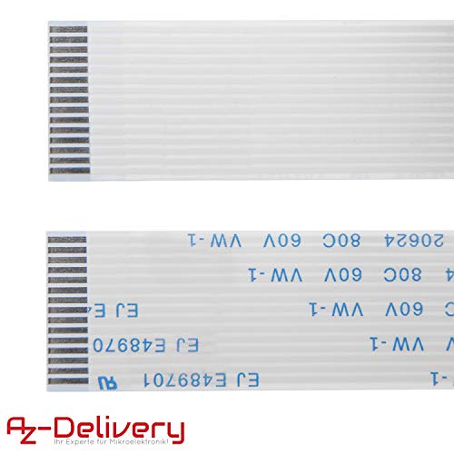 AZDelivery Cable de cinta flexible de repuesto Flex Cable 100 cm para Raspberry Pi Cámara/Pantalla con eBook incluido