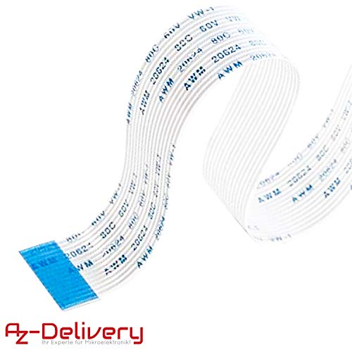 AZDelivery Cable de cinta flexible de repuesto Flex Cable 30cm para Raspberry Pi Cámara/Pantalla con eBook incluido