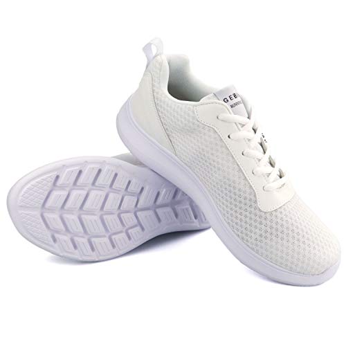 BaiMoJia Zapatillas Deportivas Hombre Zapatos Running Bambas Deporte Ligeras Verano Casual Blanco 47 EU