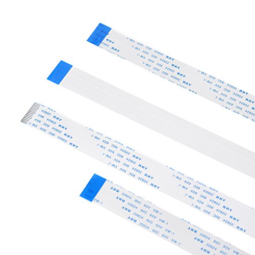 Cable de cinta de 15 pines, 30cm 50 cm 100 cm FFC Flex Ribbon Cable para Raspberry Pi Módulo Cámara 3Pcs / Set