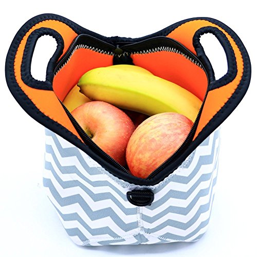 Case Wonder Bolsa Porta Alimentos - Neopreno Bolsa Almuerzo / Bolsa Comida/ Bolsa Térmica Porta Alimentos / Fiambreras Comida Trabajo con Correa de Hombro para Infantil Escolares Trabajo Picnic