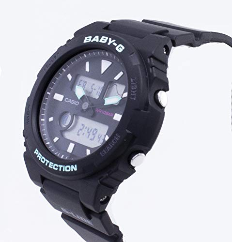 Casio Reloj Analógico-Digital para Mujer de Cuarzo con Correa en Resina BAX-100-1AER