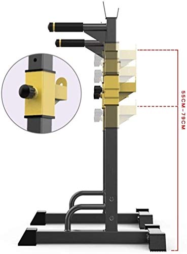 DAGCOT Equipo de ejercicio de entrenamiento de fuerza Equipo de ejercicio de múltiples funciones Multifunción Barbell Rack Capacidad Dip stand Home Gym Ajustable Squat Squat Rack Lifting Bench Press S