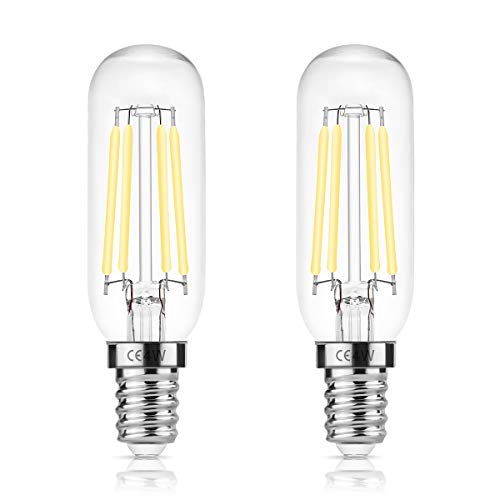 DORESshop E14 T25 LED 4W=40W - Campana extractora, 400LM, bombilla de incandescencia Edison, blanco día 6000K, no regulable, lámpara para electrodomésticos para campana extractora, paquete de 2