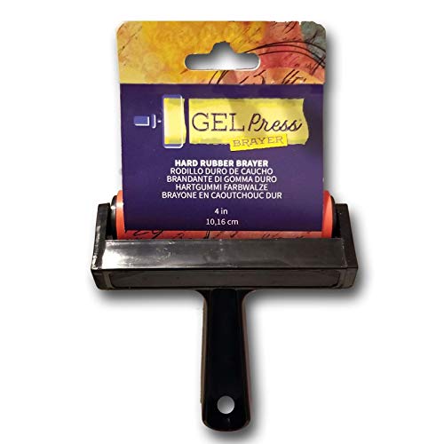 Gel Press Rubber Brayer, Multicolor, 10 cm