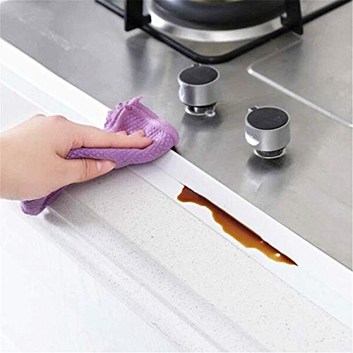 Lifreer 2 rollos de cinta sellante para bañera, 6,4 m, 4 herramientas de calafateo y raspado, de silicona, impermeable