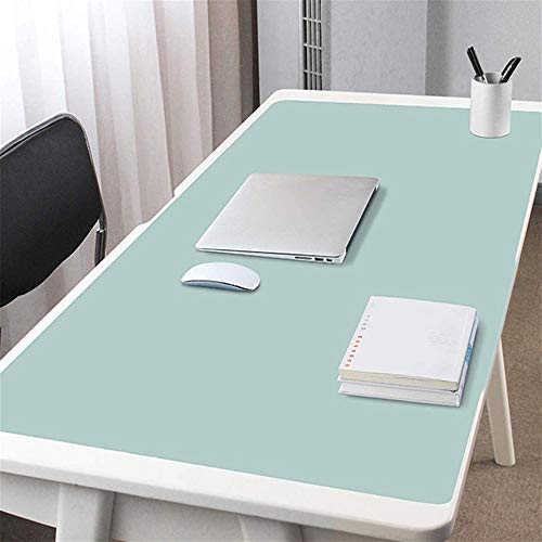 LWZko Ordenador Alfombrilla Escritorio, Alfombrilla de Ratón Verde Menta Escritorio Impermeable de Doble Cara Protector de Escritorio For Office para Oficina, Hogar, 80 x 40 cm