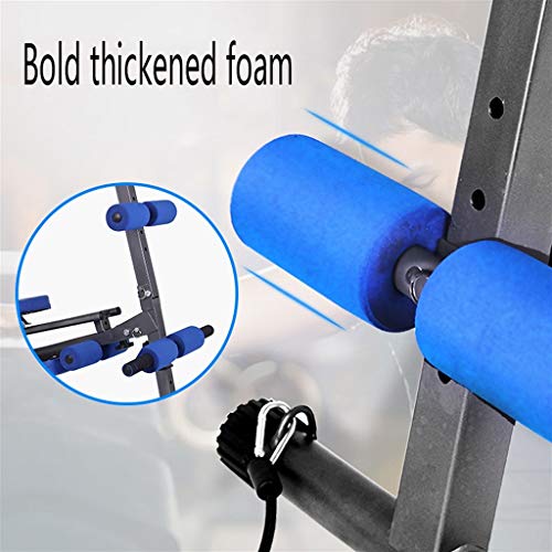 Máquinas de remo Abdominales, Plegable multifunción, Tablero supino, Abdomen para el hogar, Entrenamiento de Fuerza Central (Color : Blue, Size : 132 * 78 * 18cm)