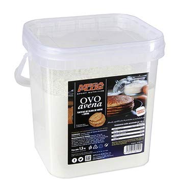 MEGA PLUS OVOAVENA - Tortitas de clara de huevo y avena - Complemento alimenticio a base de huevo y avena- 1.5Kg, Neutro