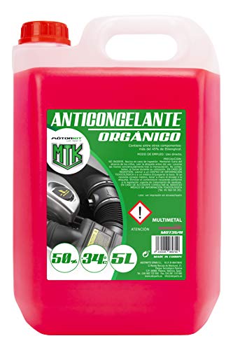 Motorkit MOT3541 Anticongelante Orgánico, Rosa, 5 Litros