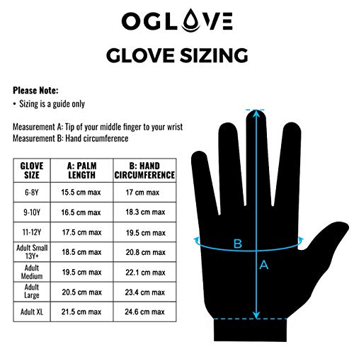 OGLOVE Guantes Deportivos Térmicos Impermeables para Niños, Guantes De Campo Sensible con Pantalla Táctil para Fútbol, Rugby, Ciclismo de Montaña, Ciclismo, Running y Más, Niños Medio 9-10 años