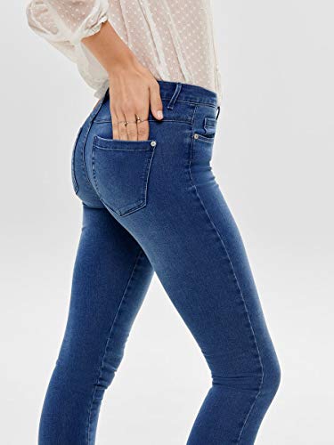 Only onlROYAL REG SKINNY JEANS PIM504 NOOS - Vaqueros Mujer, Azul (Medium Blue Denim), XS (30)