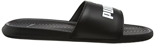 PUMA Popcat, Chanclas de Playa y Piscina Unisex Adulto, Negro (Black/Black/White), 40.5 EU