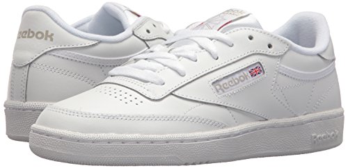 Reebok Club C 85, Zapatos para Senderismo Mujer, Blanco y Gris Claro, 42.5 EU