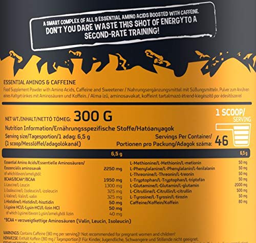 Scitec Gym Essential Aminos & Caffeine pre/intra workout powder, manzana - 300 g