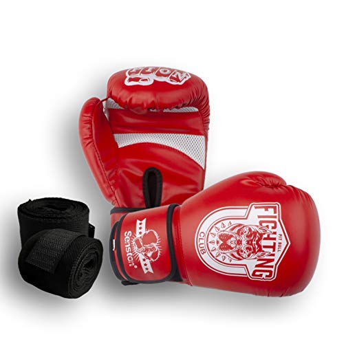 Senston Guantes de Boxeo Martial Adulto 10 12 OZ Guante de Entrenamiento para Hombres y Mujeres Guantes de Kickboxing para Boxeo, Artes Marciales, MMA, Boxing Gloves de Combate