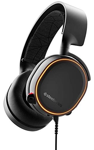 SteelSeries Arctis 5 Auriculares De Juego, Iluminados Por Rgb, Dts Headphone:X V2.0 Surround Para Pc Y PlayStation 4, Negro