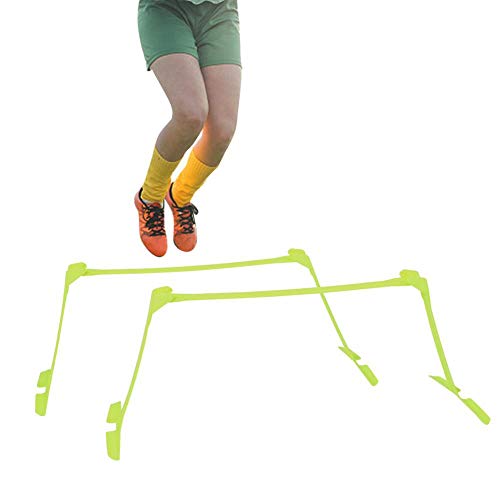 Tbest Obstáculos de Entrenamiento,2Pcs Obstáculos de Velocidad Obstáculos Agilidad Deportes Fútbol Rugby Running Entrenamiento de Velocidad Ajustable Valla de Velocidad de Entrenamiento Futbol