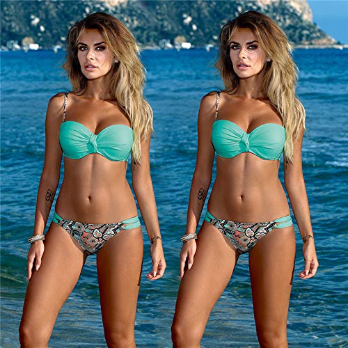 UKKD Bikini Mujeres Débiles Estado del Traje del Vestido Atractivo del Traje De Baño De Tamaño Bikini Pectorales Banco,Re,Metro