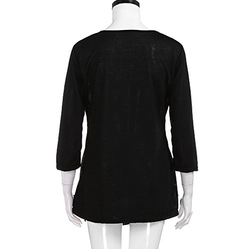 VJGOAL Falda larga de la manga para Mujer Negro XXXXX-Large