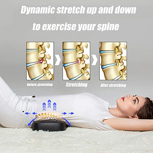 Ydshyth Masajeador De Cintura Eléctrico, Dispositivo De Tracción Lumbar, Máquina De Masaje con Vibración, Soporte De Columna Lumbar, Ayuda En La Corrección De Hernia Discal