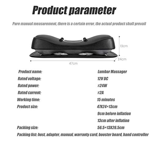 Ydshyth Masajeador De Cintura Eléctrico, Dispositivo De Tracción Lumbar, Máquina De Masaje con Vibración, Soporte De Columna Lumbar, Ayuda En La Corrección De Hernia Discal