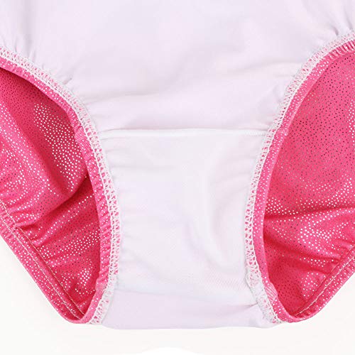 ZNYUNE Niña Maillots Gimnasia sin Manga 229 Gato Rosa 4A