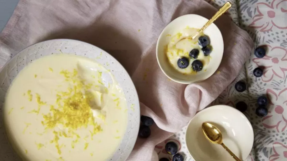 Receta de posset de limón bajo en grasas